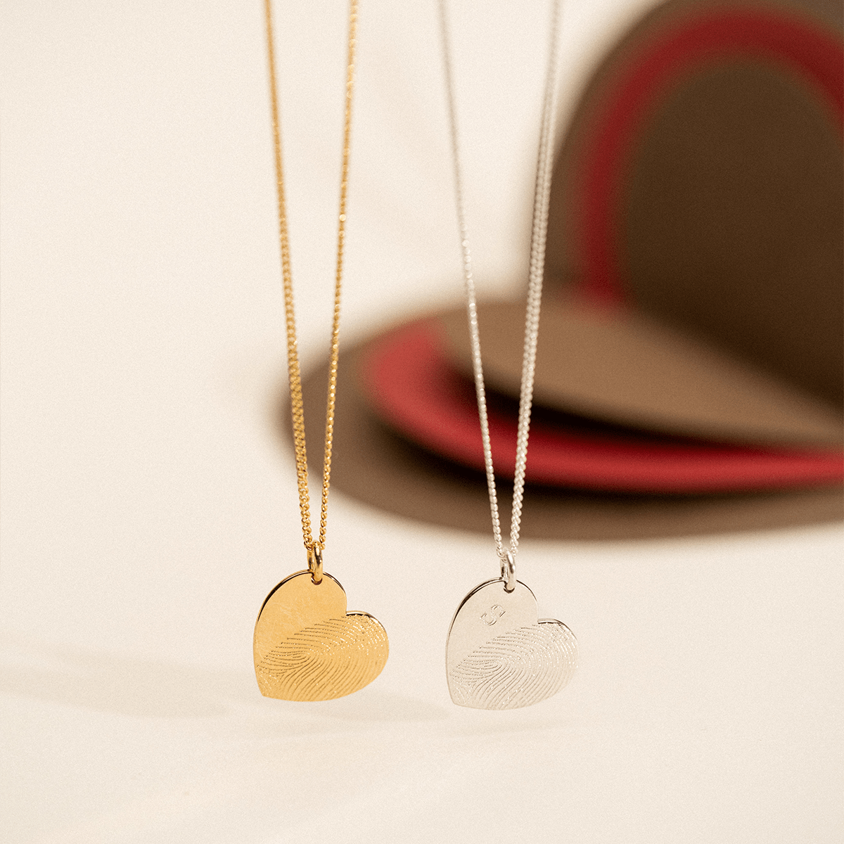 Fingerprint Heart Ketting