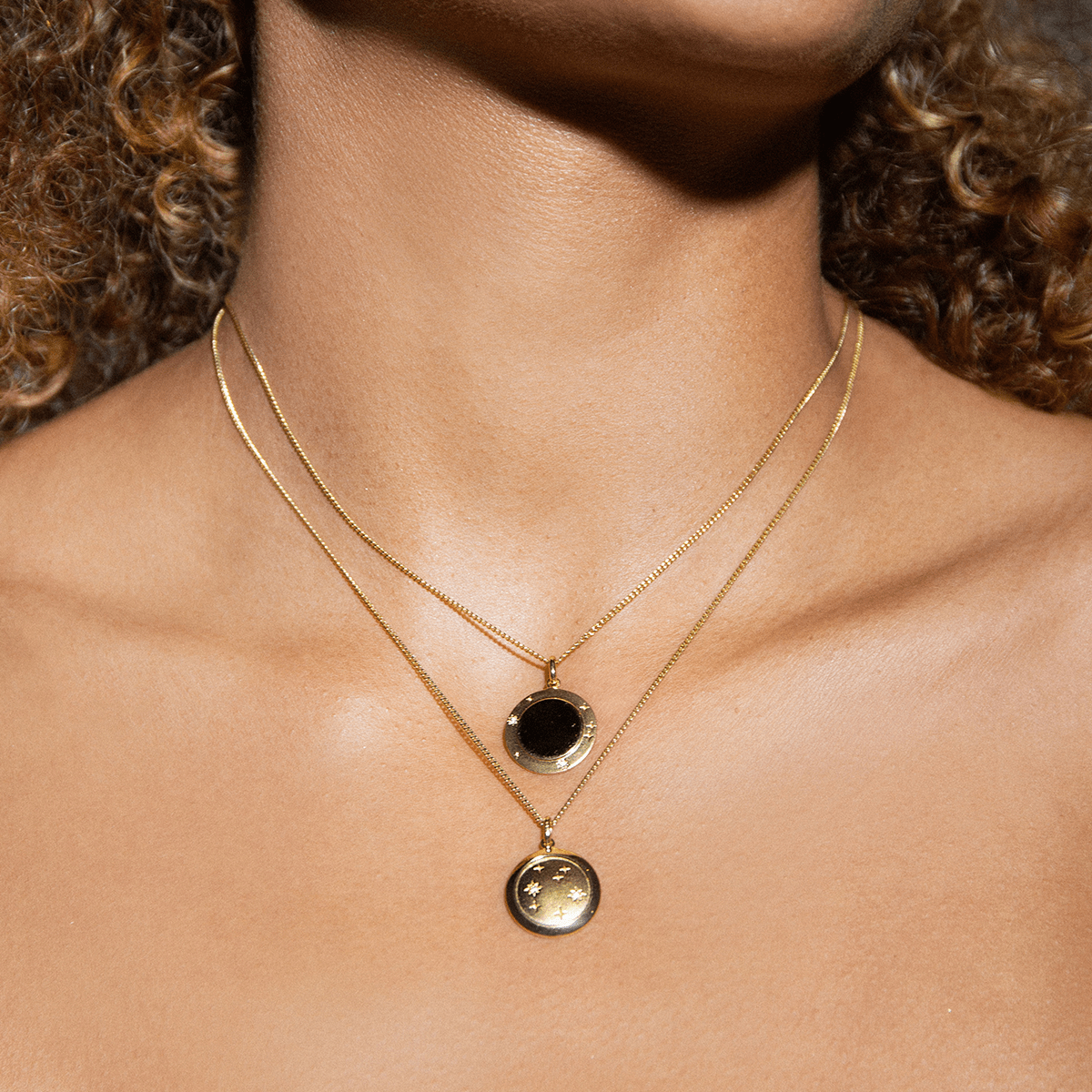 Moon Phase Coin Necklace