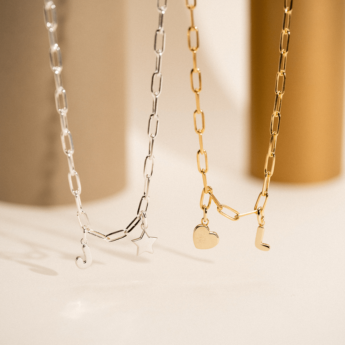 Chunky Letter Chain Ketting