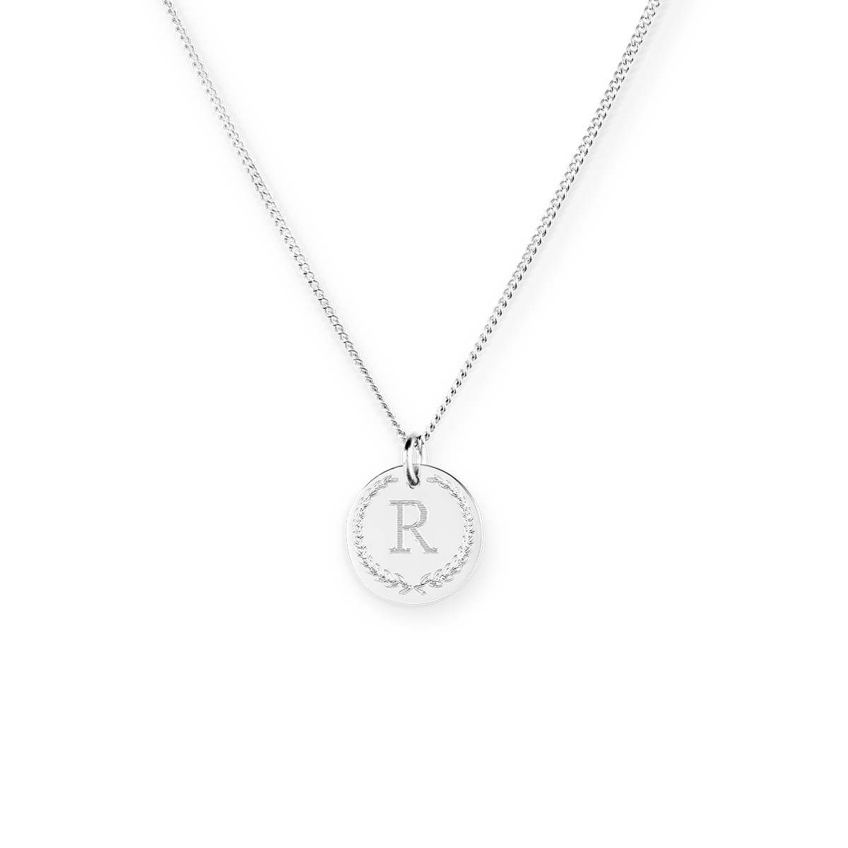 Kids Initial Coin Ketting