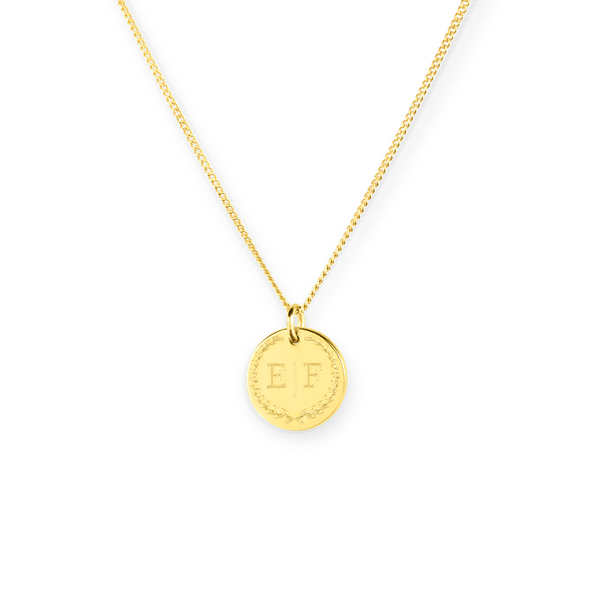 Kids Initial Coin Necklace