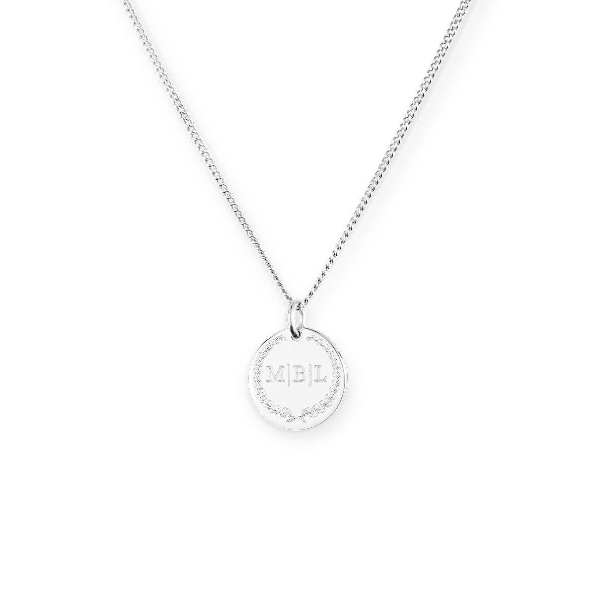 Kids Initial Coin Ketting