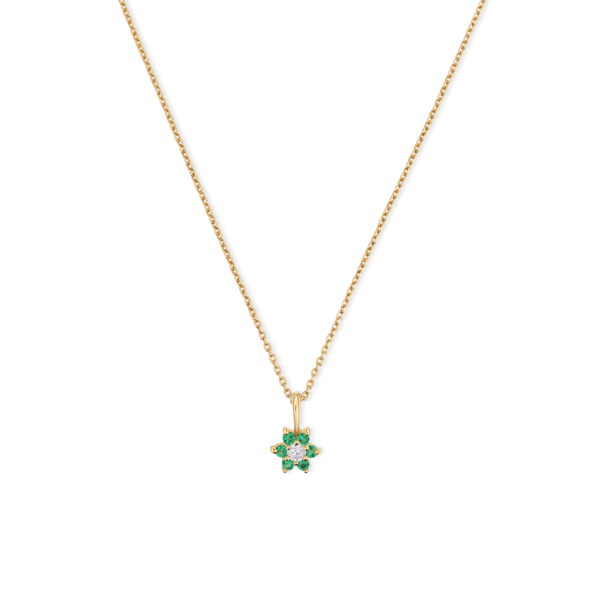 Flora Flower Birthstone Necklace