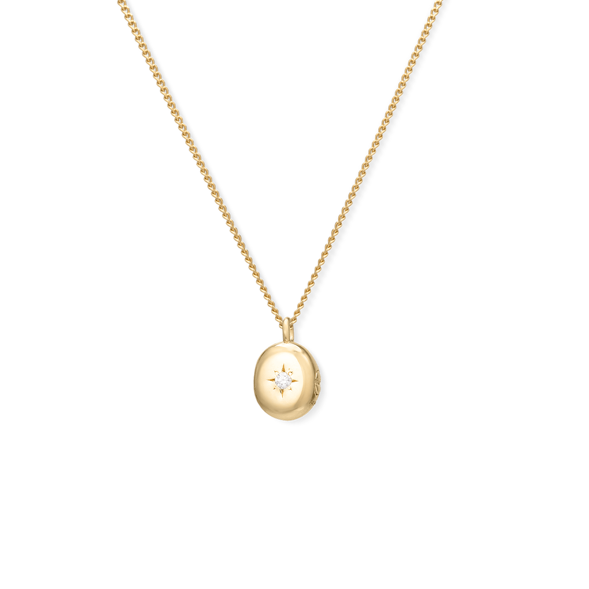 Ash Oval Necklace