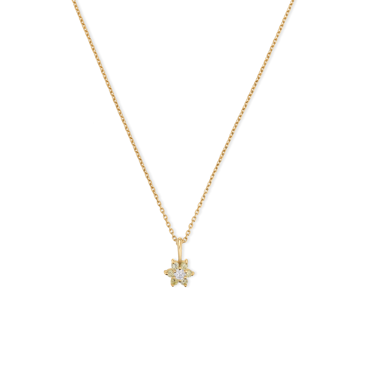 Flora Flower Birthstone Necklace