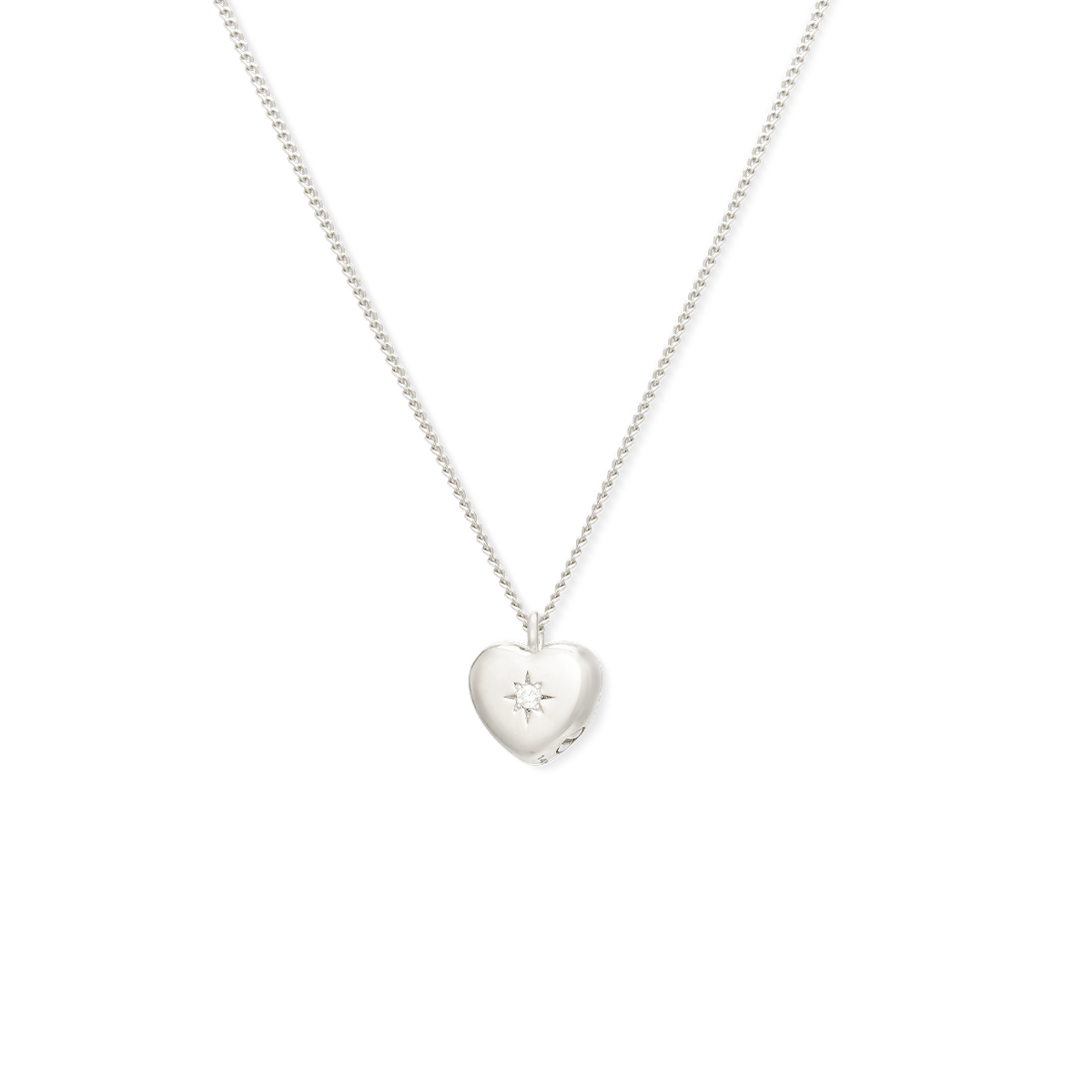 Ash Heart Fingerprint Necklace