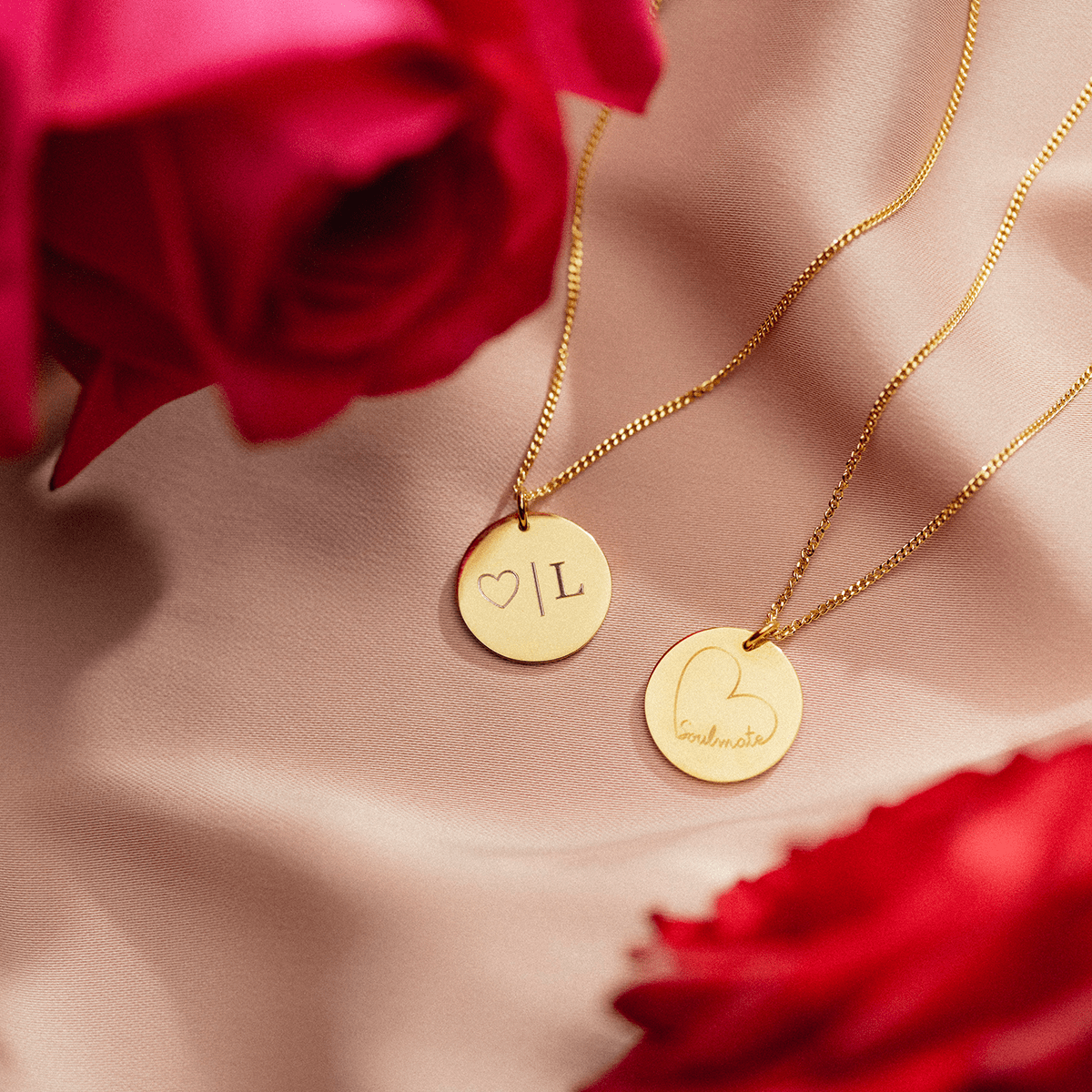 Soulmate Initial Coin Necklace
