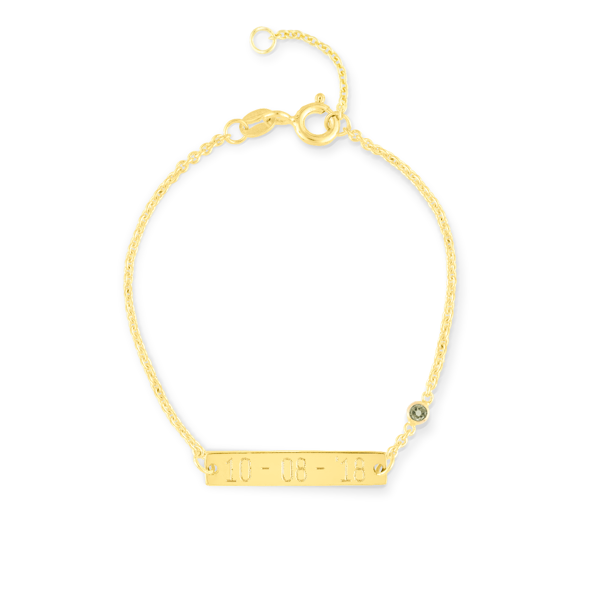 Mini Birthstone Bar Bracelet