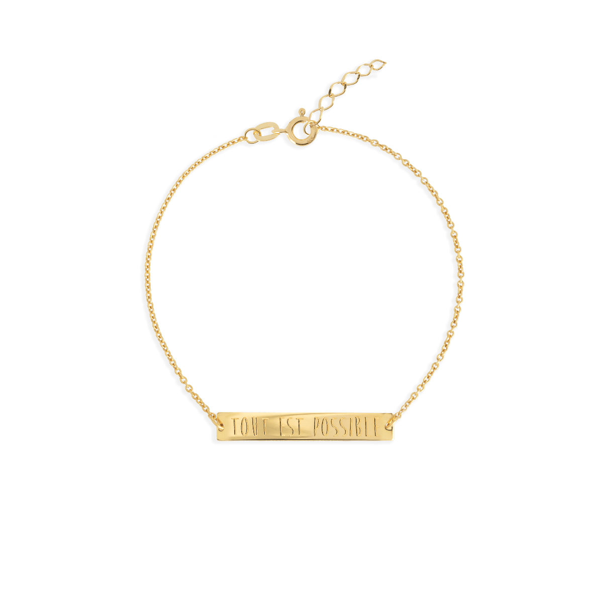 bar bracelet gold