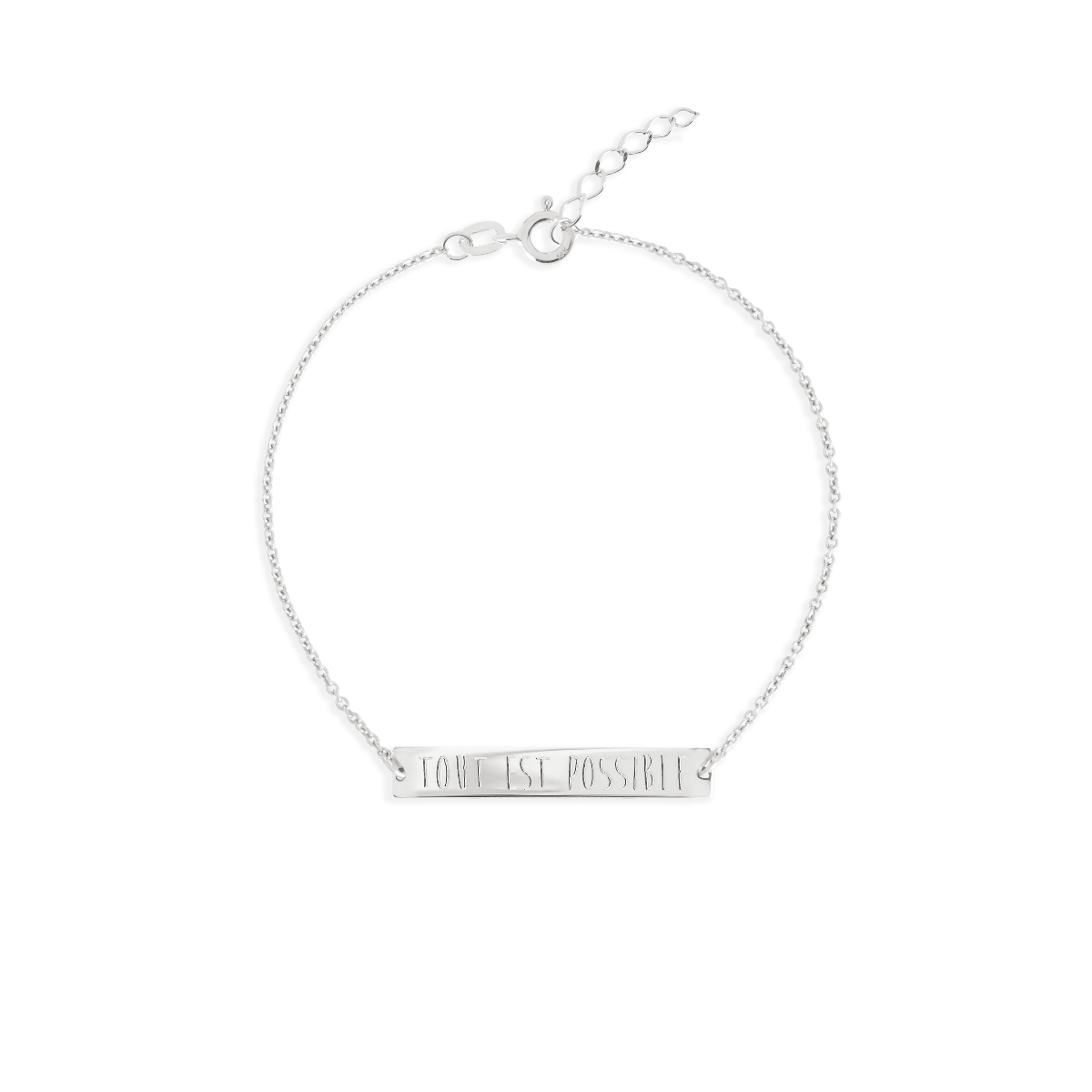 bar bracelet silver