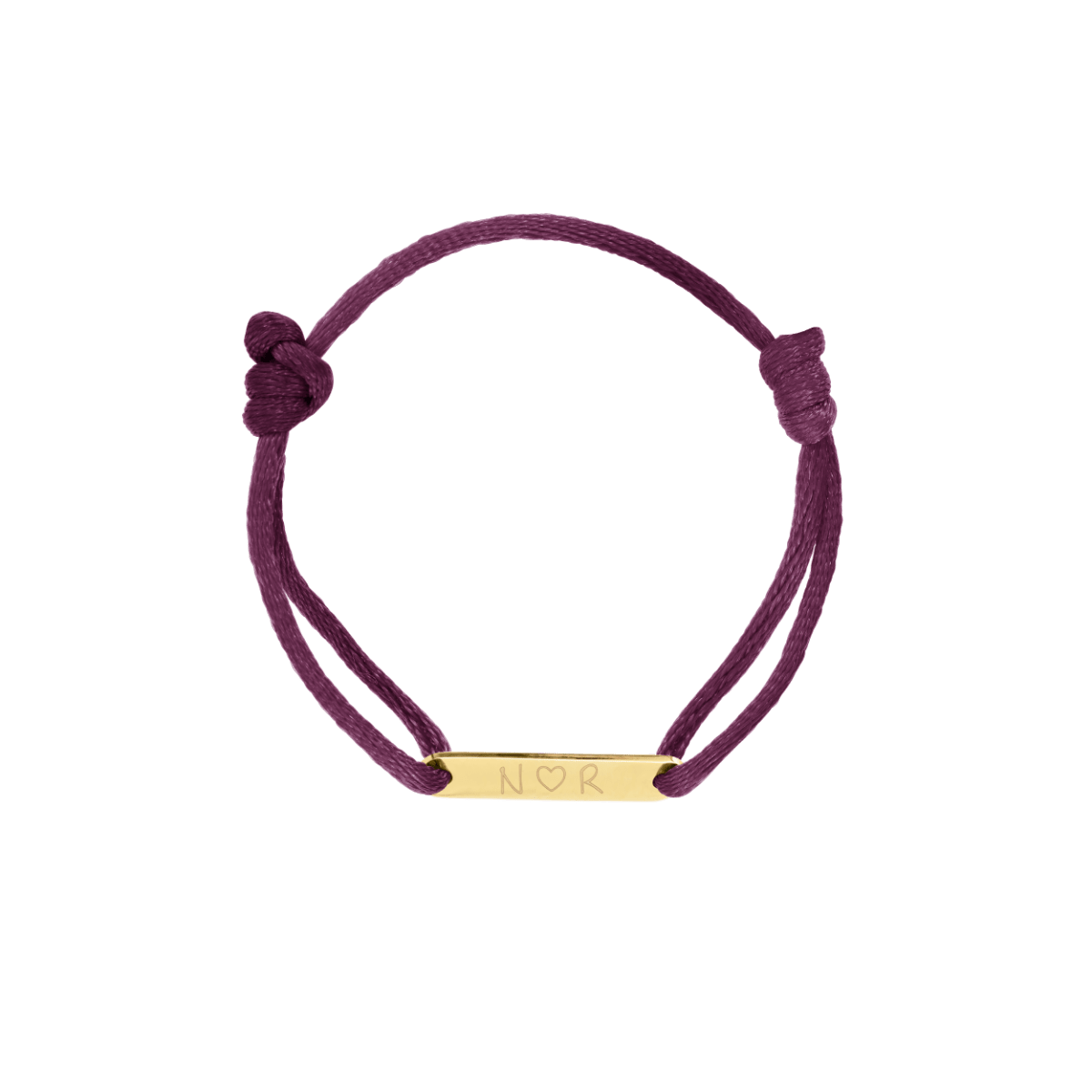 Text Bar Cord Armband