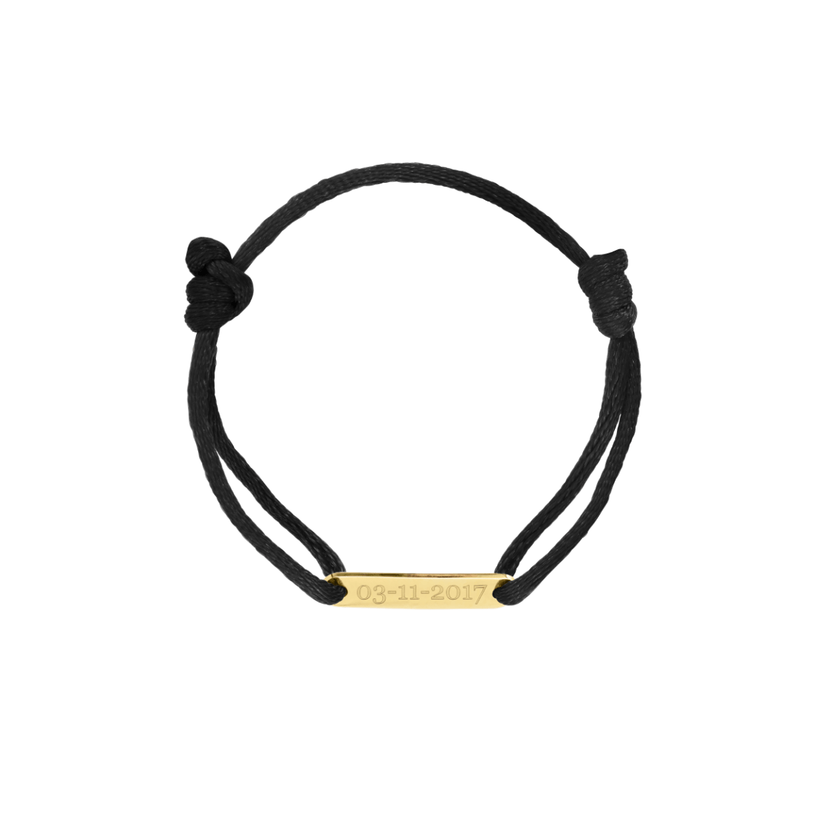 Text Bar Cord Armband