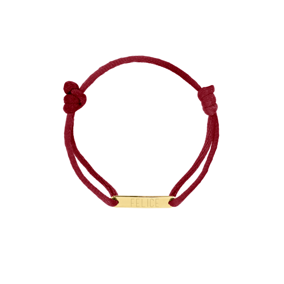 Text Bar Cord Armband