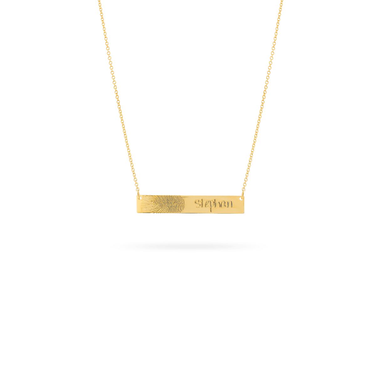 Fingerprint Bar Ketting