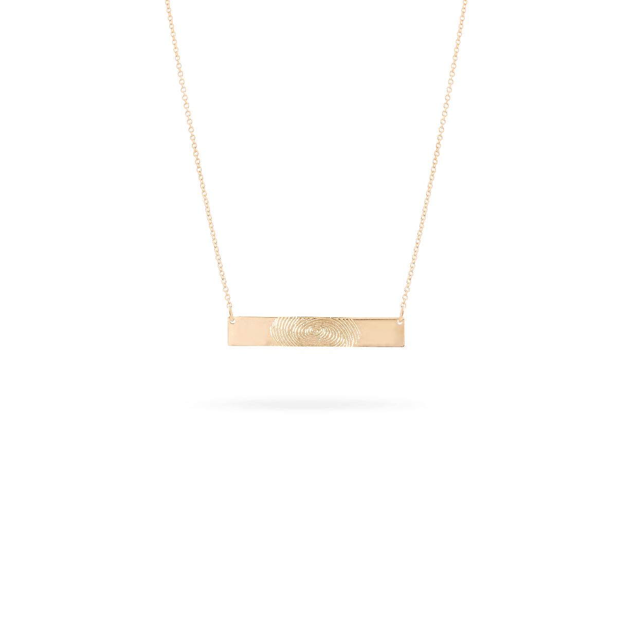 Fingerprint Bar Necklace