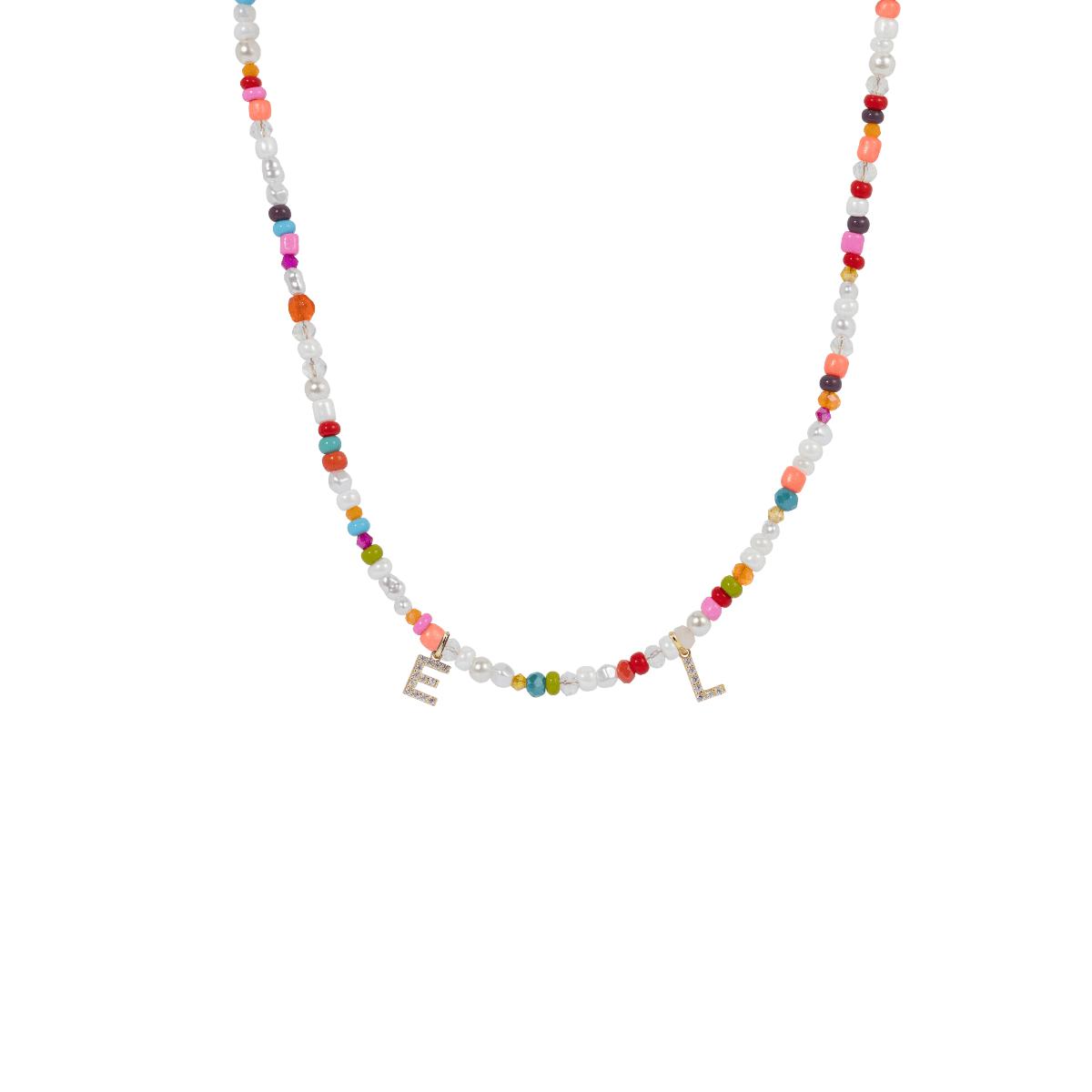 Pearl Beads Letter Kette