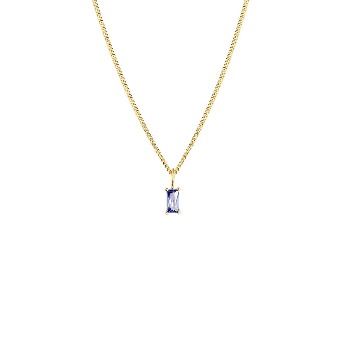 Birthstone Baguette Ketting