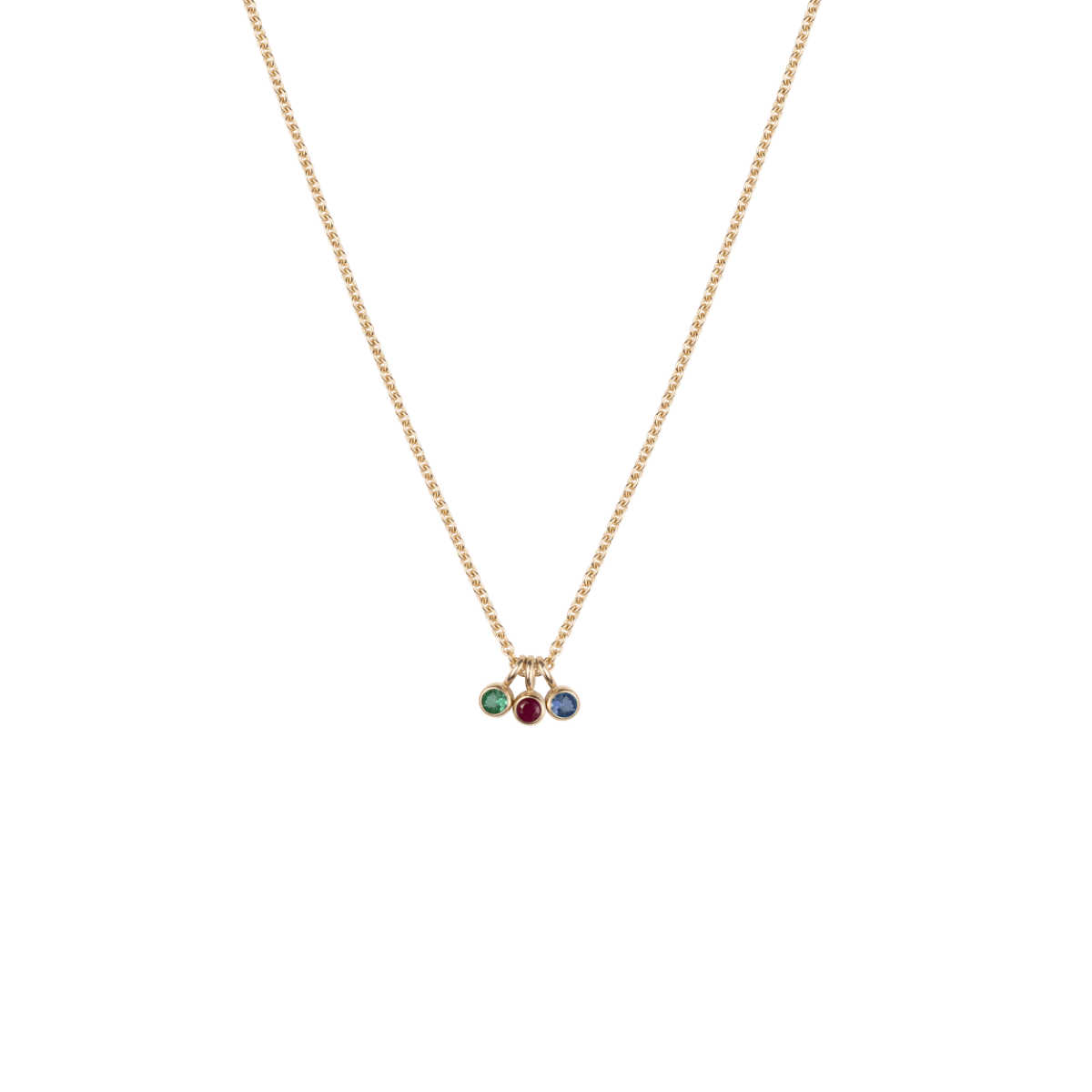 Weihnachten Birthstone Cluster Kette