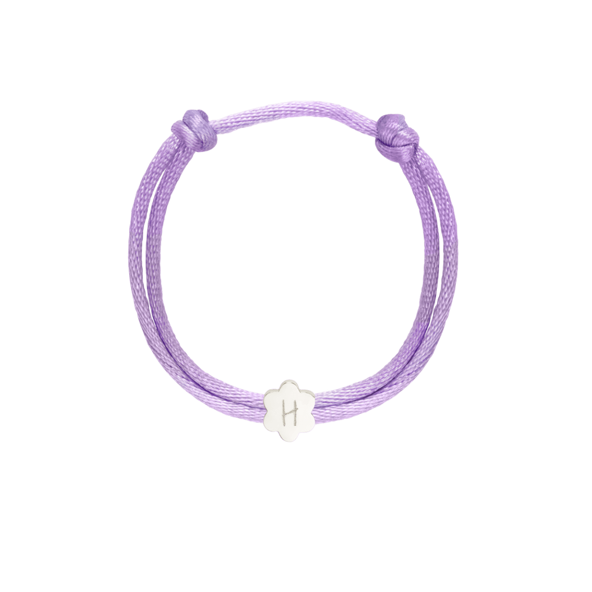 Kids Initial Bloom Cord Bracelet