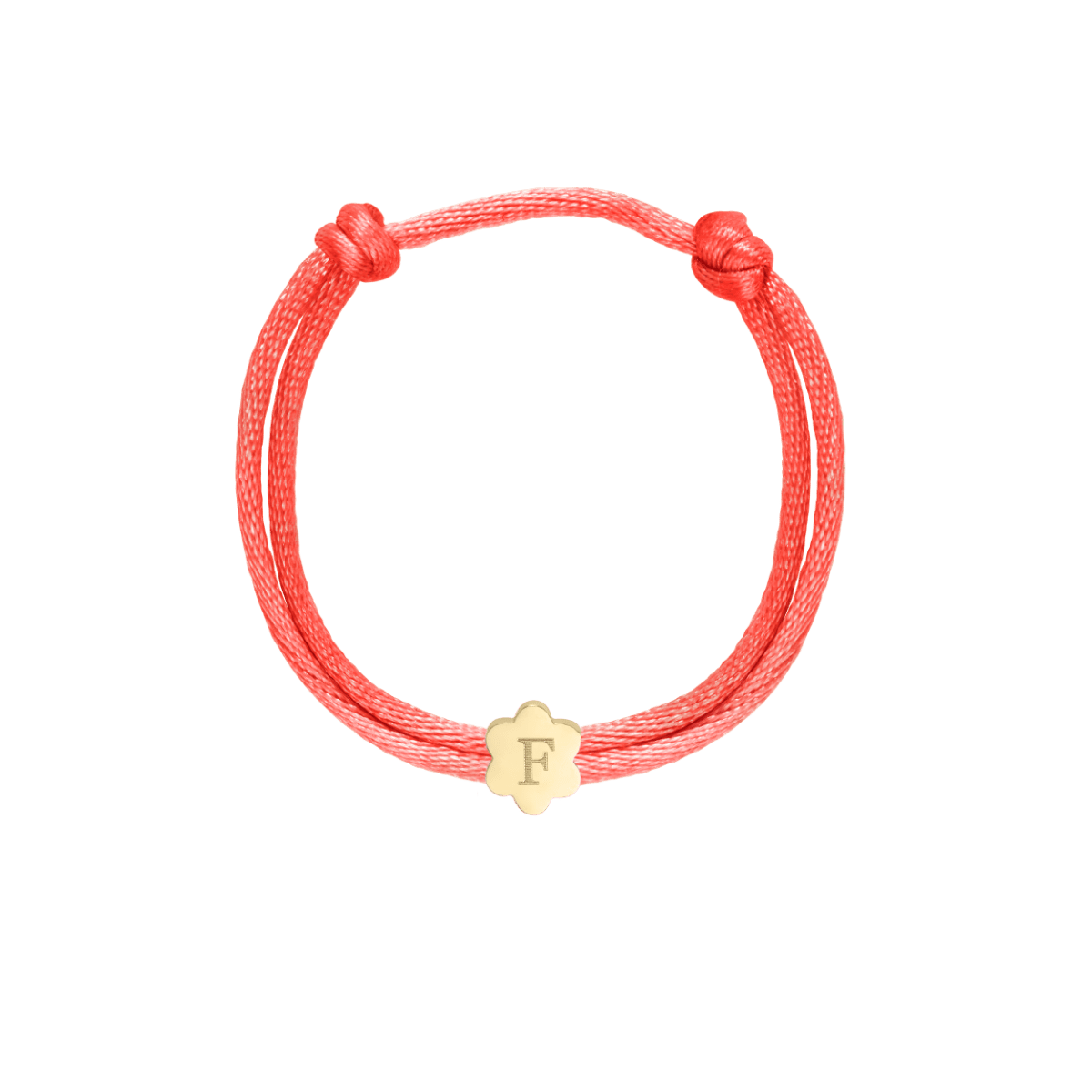 Kids Initial Bloom Cord Bracelet