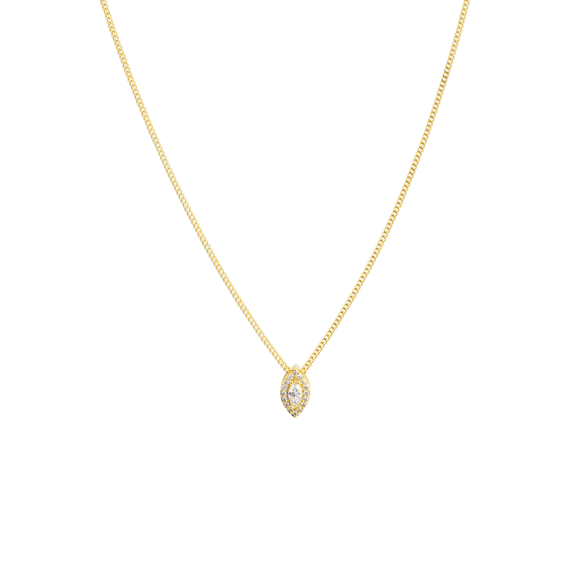 Birthstone Marquise Necklace