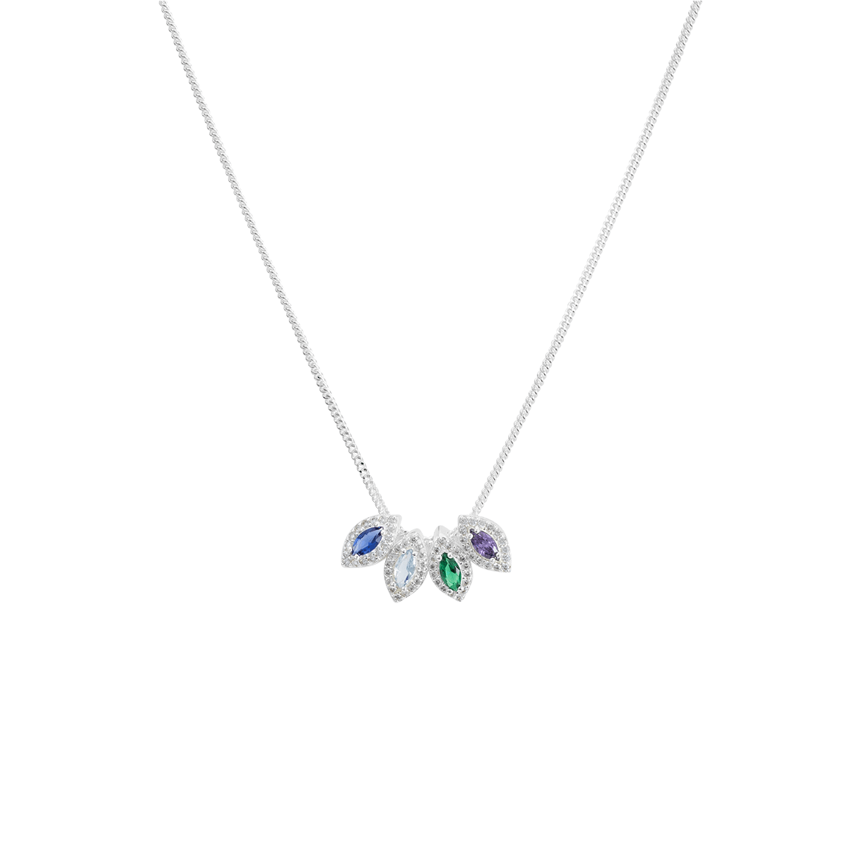 Birthstone Marquise Necklace