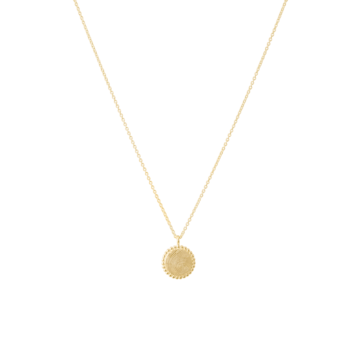 Bubble Fingerprint Coin Ketting