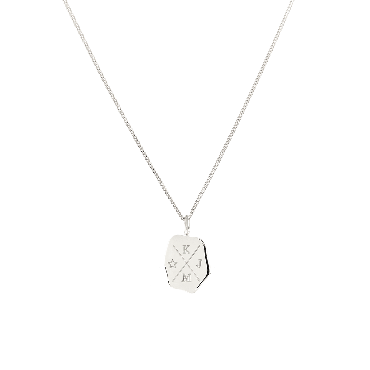 Chunky Curve Coin Ketting