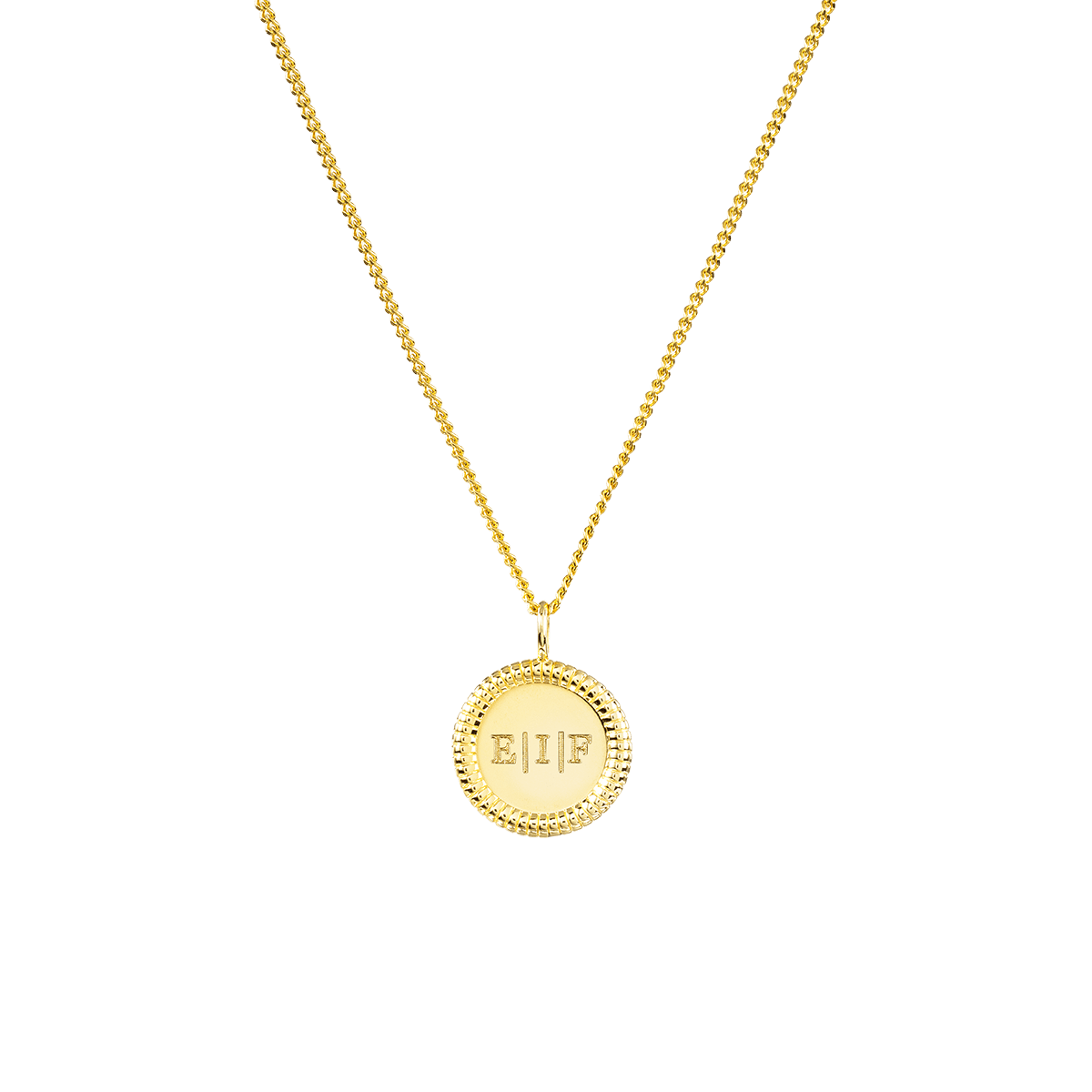 Chunky Initial Coin Ketting