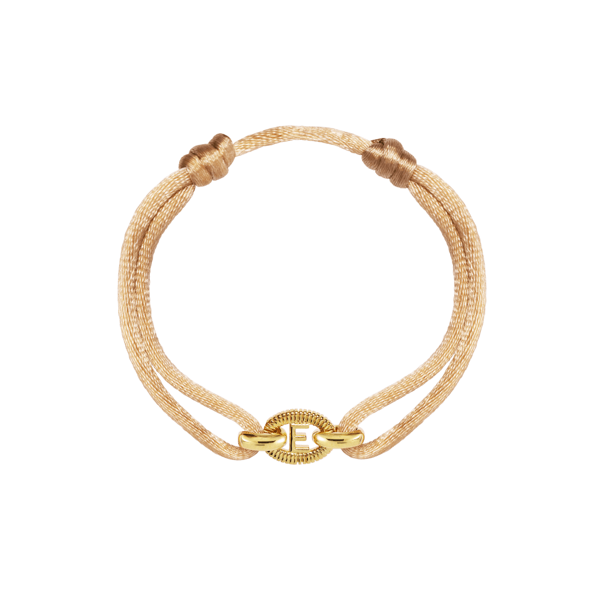 Chunky Initial Cord Armband