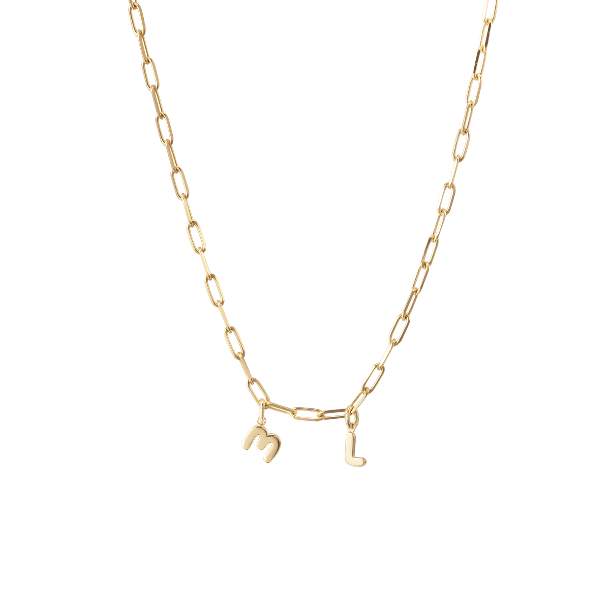 Buy 18K Chunky Gold Filled Initial Necklace,dainty Half Paperclip Letter  Necklace,gold Filled Link Chain,minimalist Necklace,gold Layering Chain  Online in India - Etsy