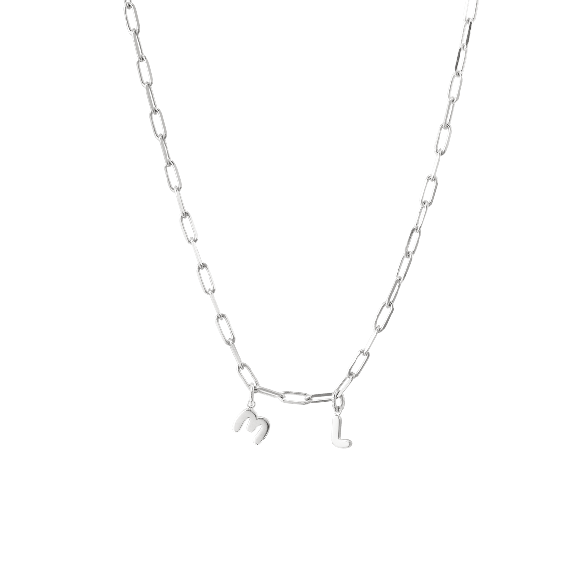 Chunky Letter Chain Necklace