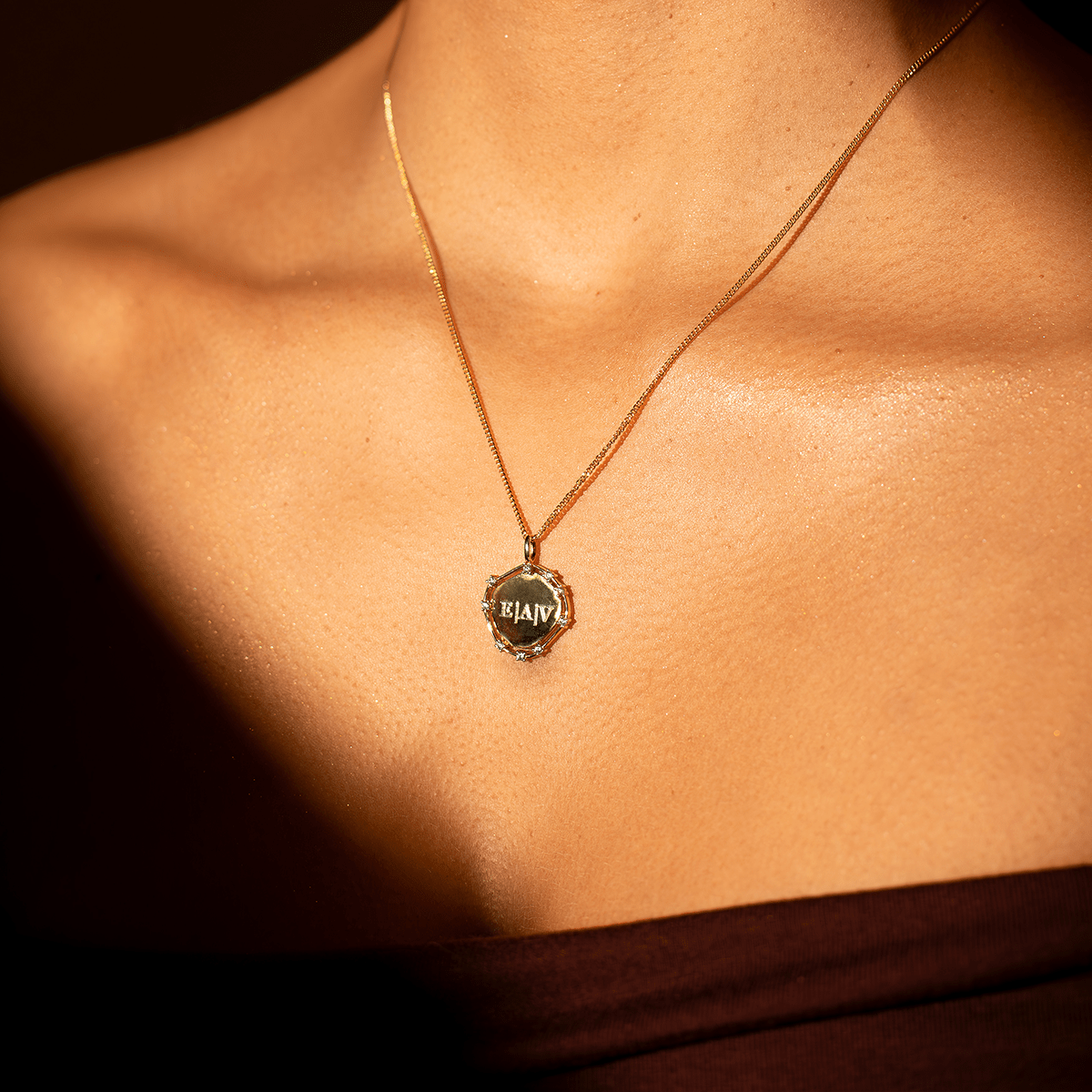 Brilliance initial Coin Kette