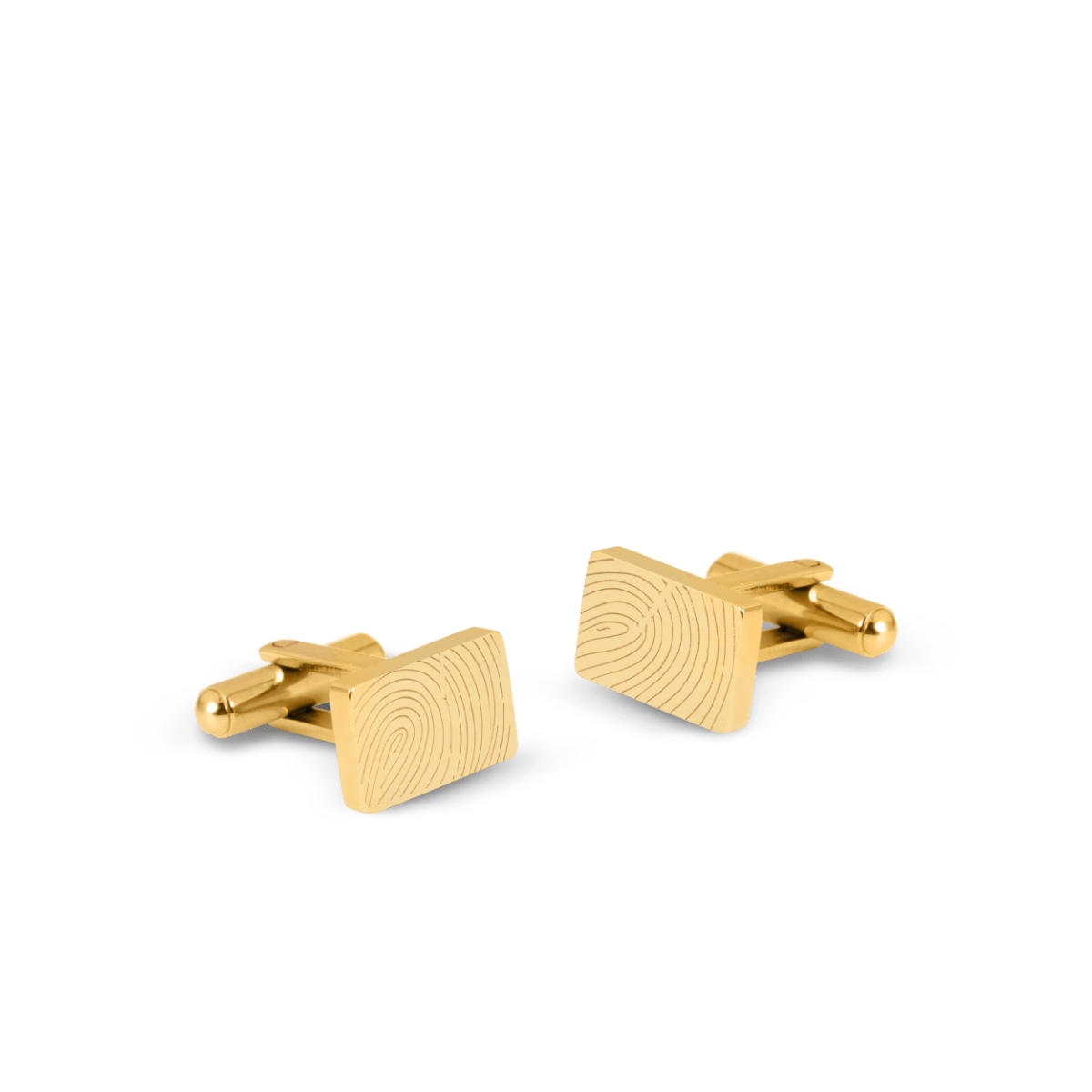 Men Fingerprint Engraved Cufflinks