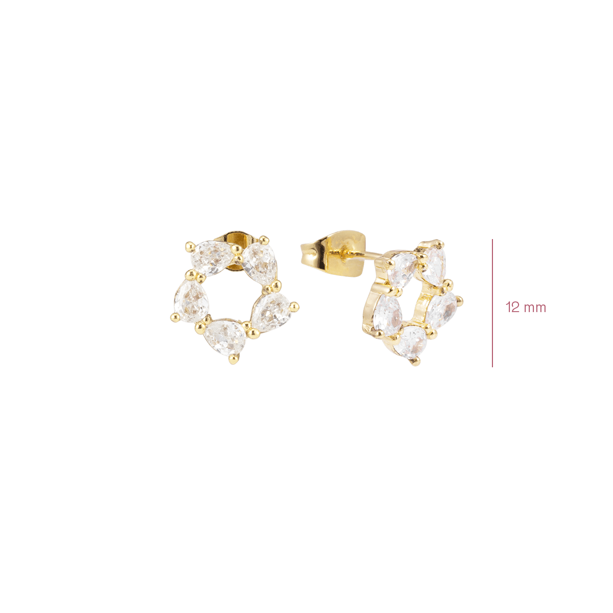 Dazzling Halo Studs