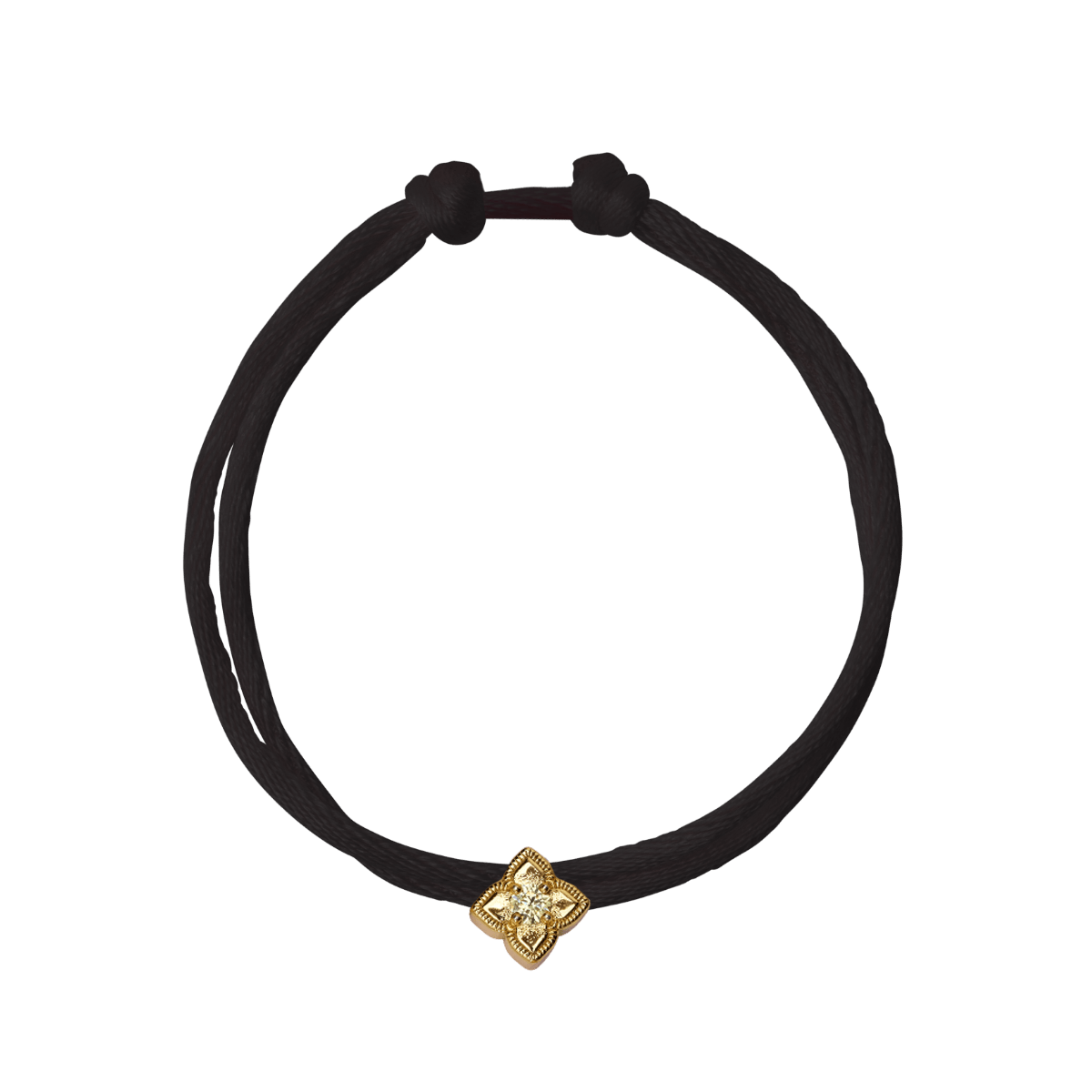 Blühendes Geburtsstein Kordel Armband