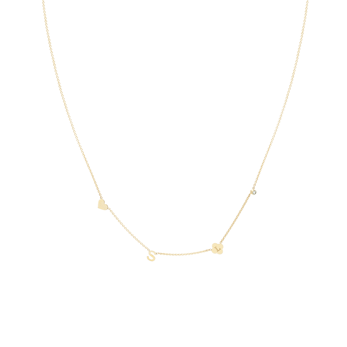 Charm Initial Ketting
