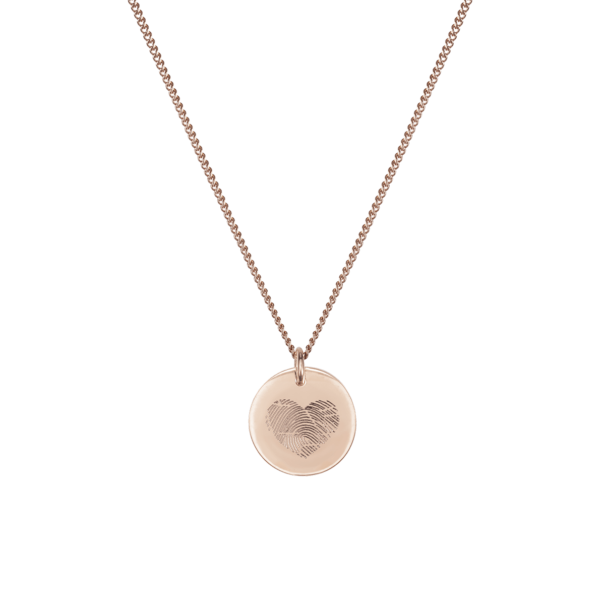Family Fingerprint Coin Ketting