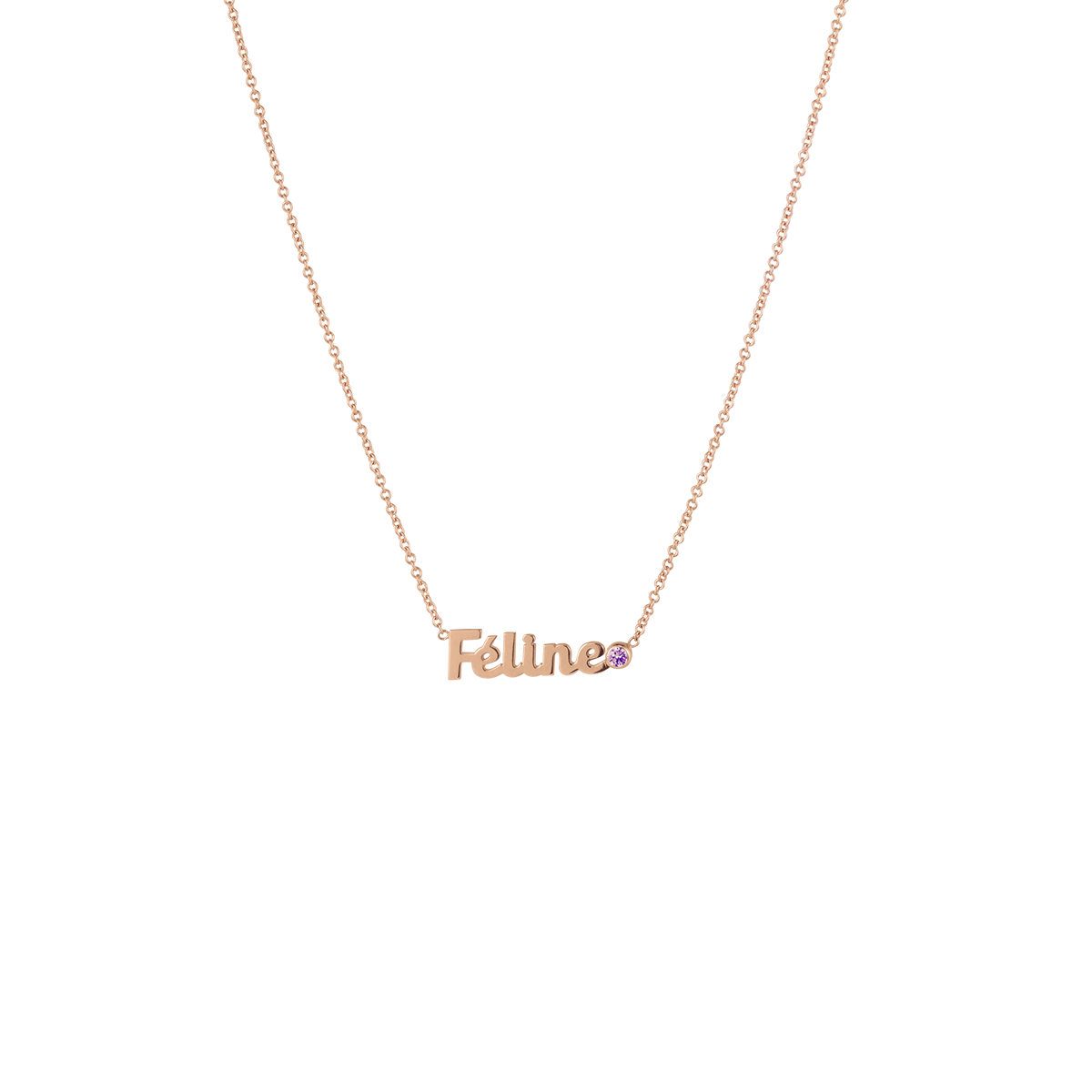 Name Birthstone Ketting Deluxe