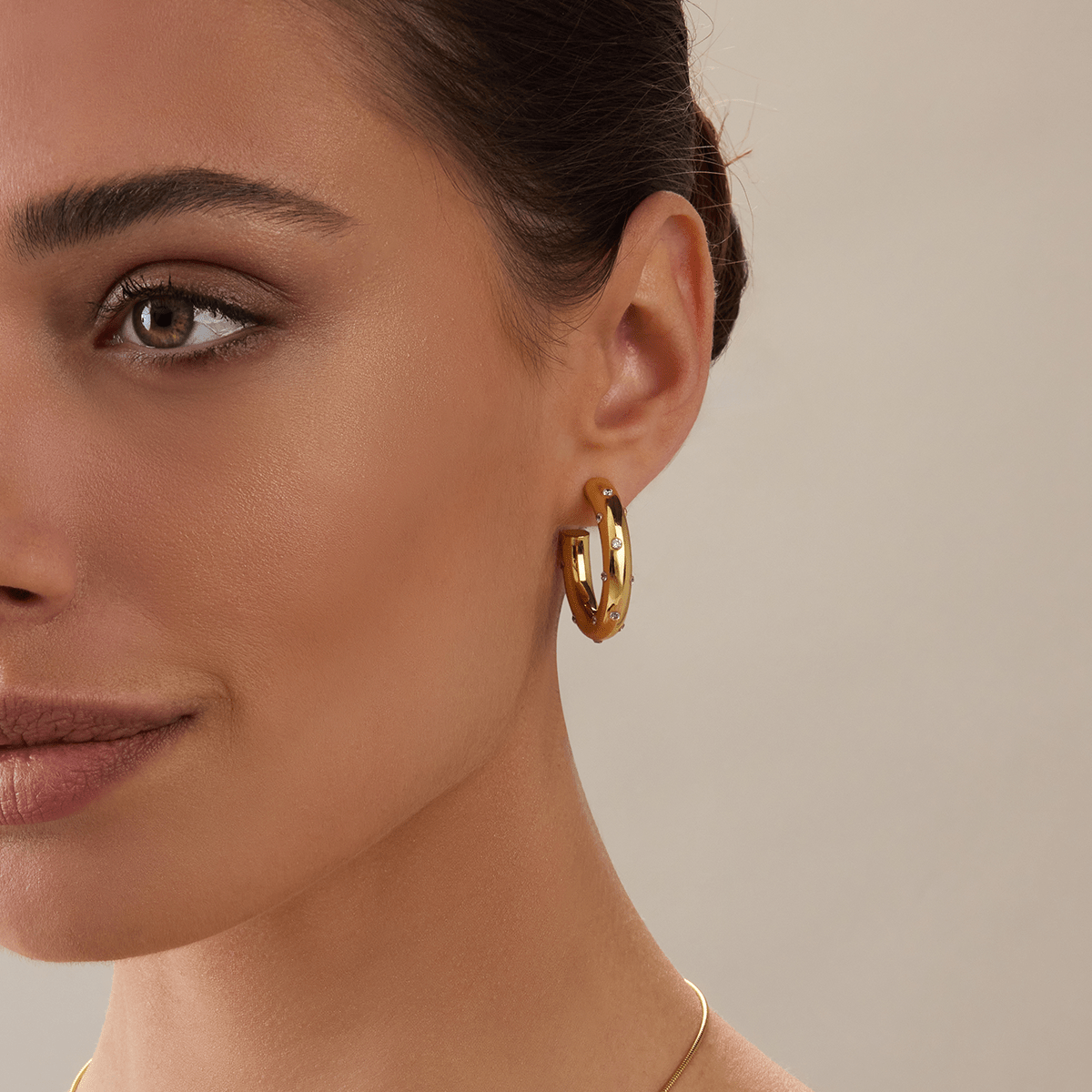 Fierce Sparkle Hoops
