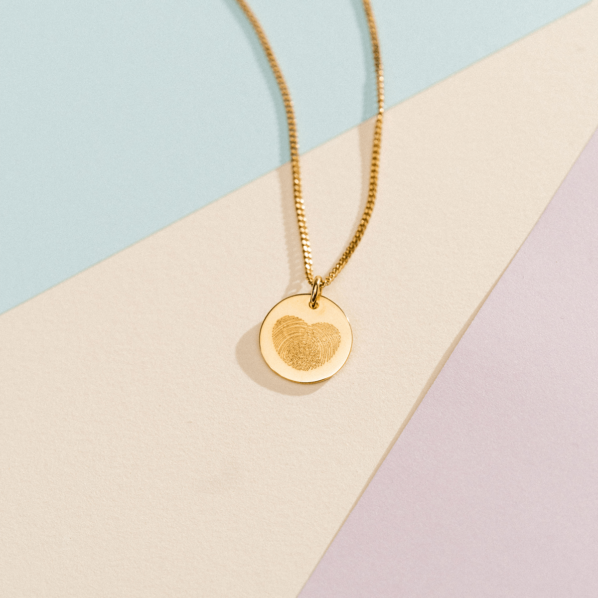 Kids Fingerprint Coin Ketting