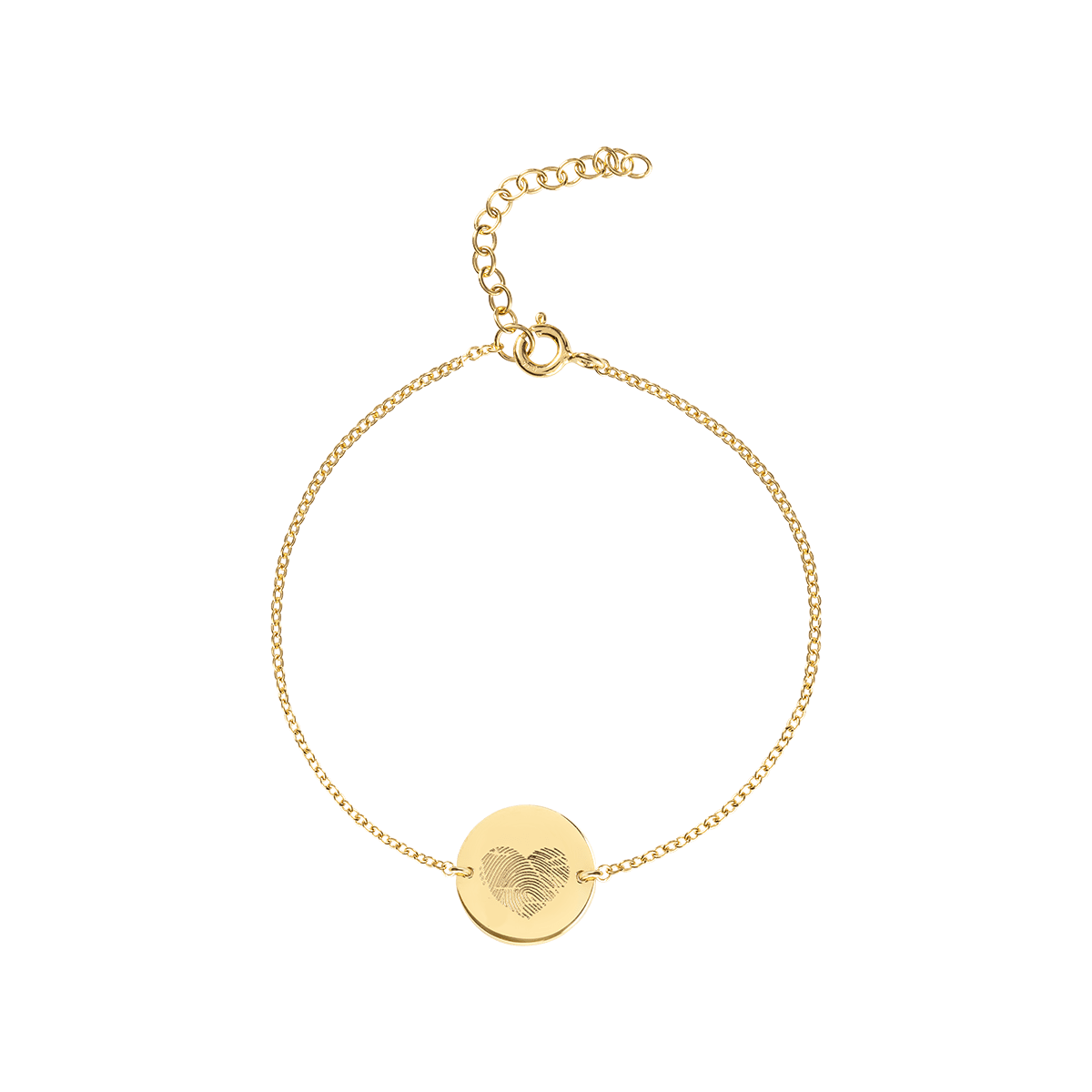 Fingerprint Coin Armband