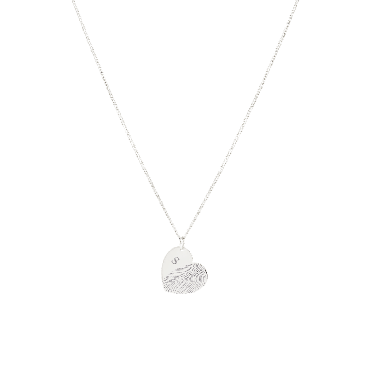 Fingerprint Heart Kette