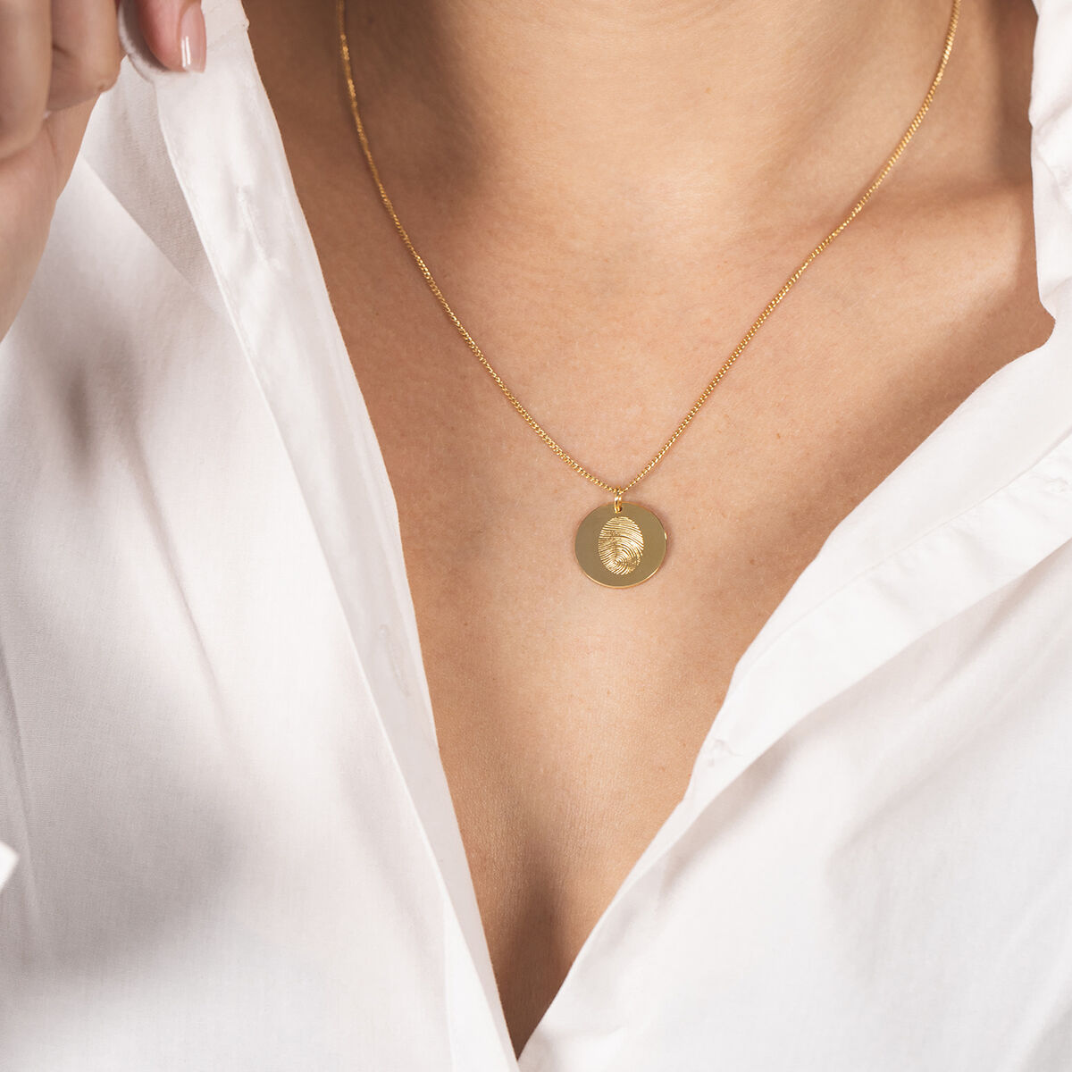 Fingerprint Coin Necklace | Vedder &