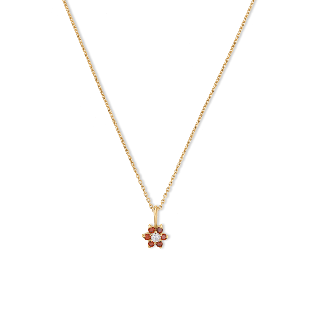 Flora Flower Birthstone Necklace