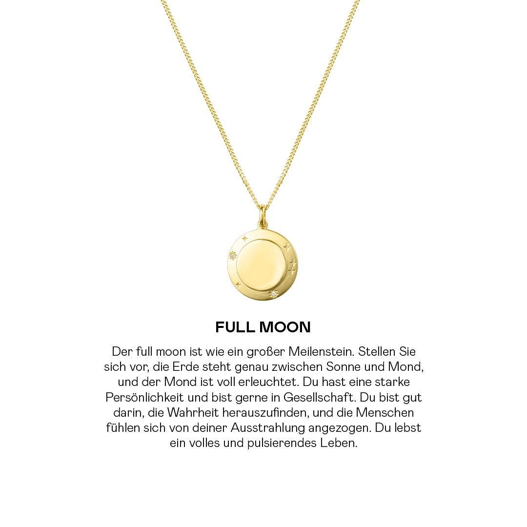 Moon Phase Coin Kette