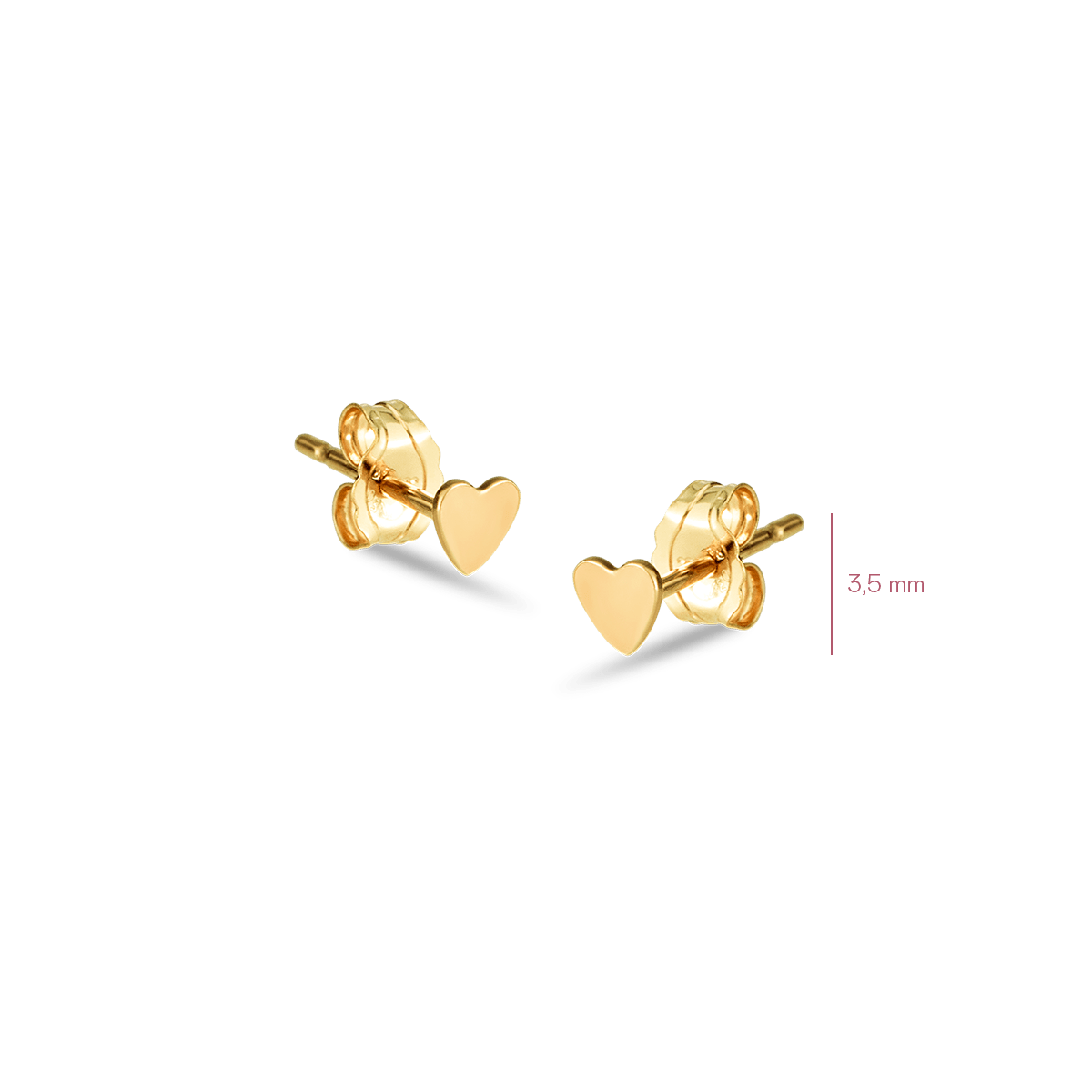 Hailee Heart Studs