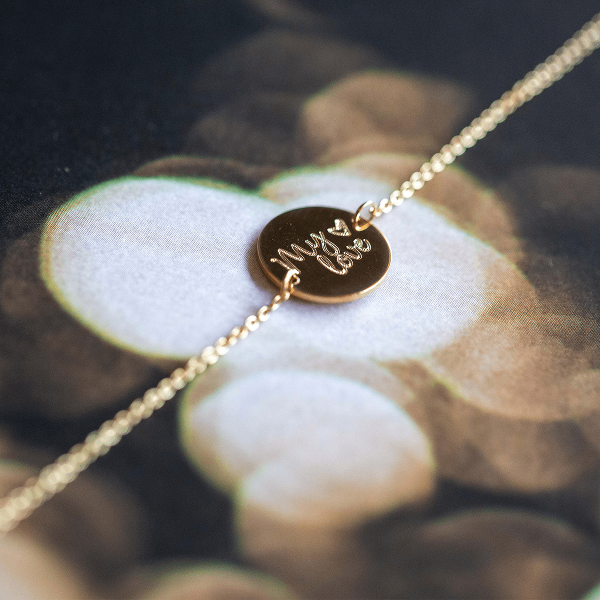 Handwritten Coin Bracelet