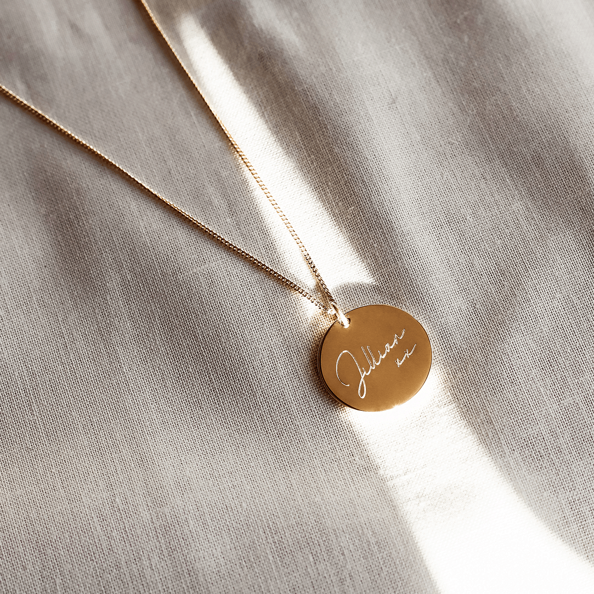 Handwritten Coin Ketting
