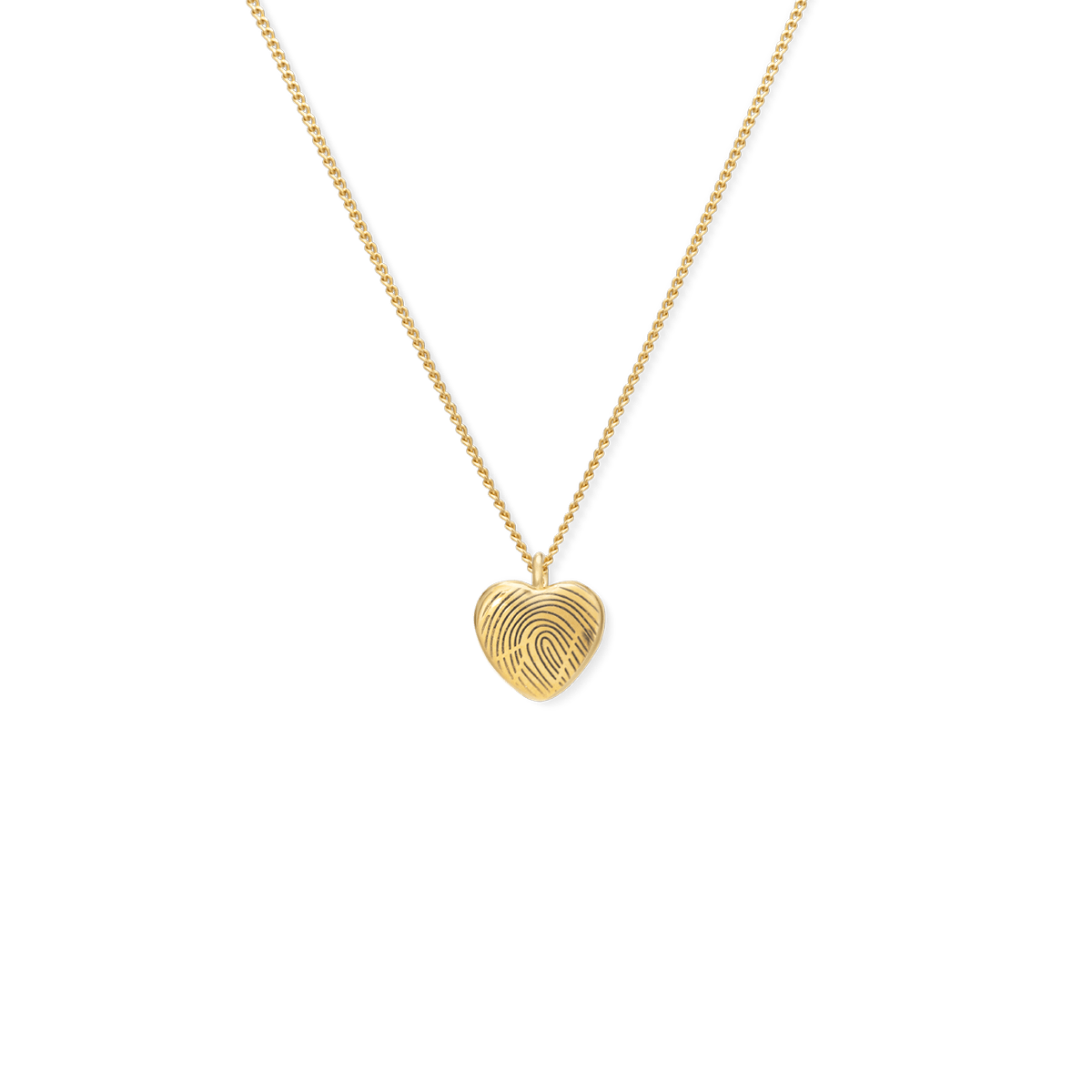 Ash Heart Fingerprint Necklace